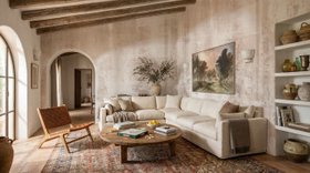 Grunge Wall Blush - Wallpaper