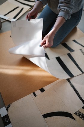 Abstract Grid II - Wallpaper as XXL Wall Art