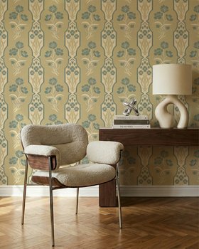 Flora Heritage Sage Green - Wallpaper