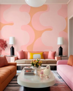 Cheerful Curves - Wallpaper