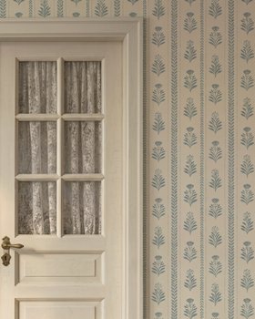 Flora Botanica Blue - Wallpaper
