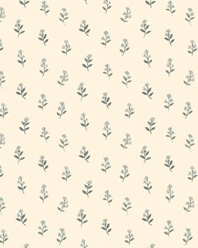 Dainty Floral Pattern Pale Beige - Wallpaper