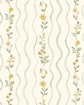 Winding Flora With Vines - Wallpaper