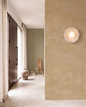 Sculpted Arches Big Gold - Wallpaper