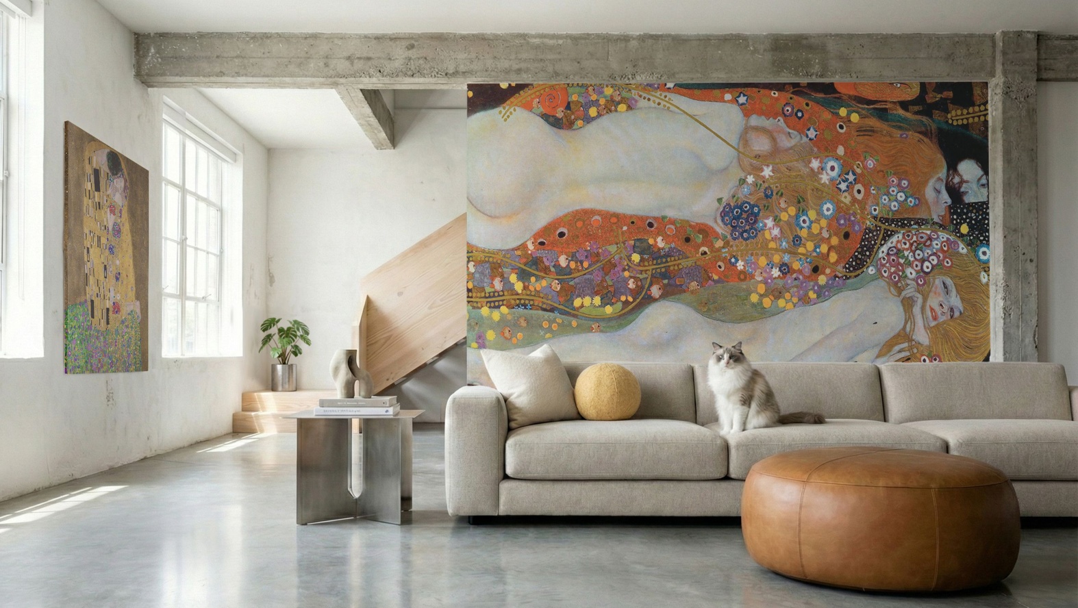 Water Serpents - Gustav Klimt Wallpaper