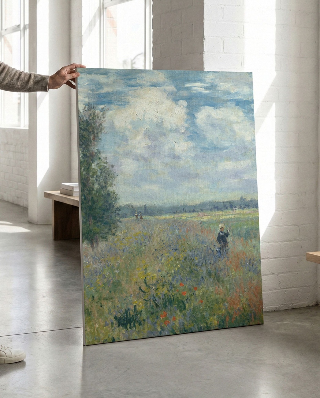 Poppy Fields - Claude Monet Canvas