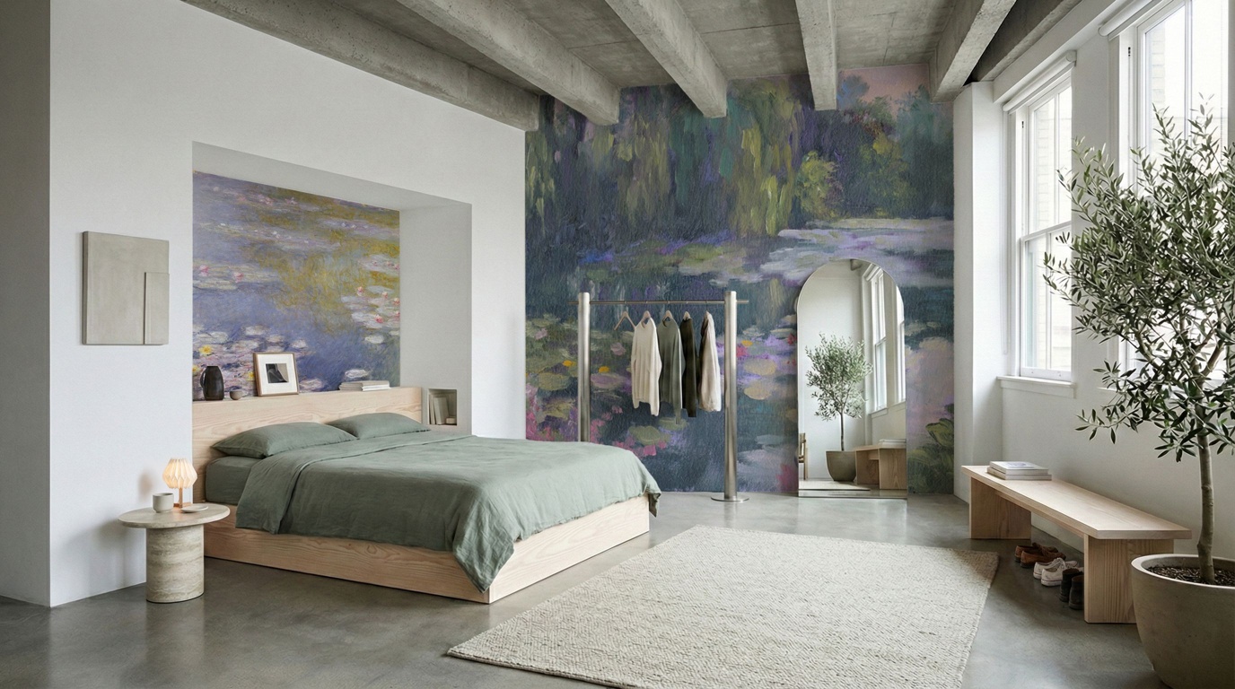 Nympheas at Giverny Claude Monet Wallpaper