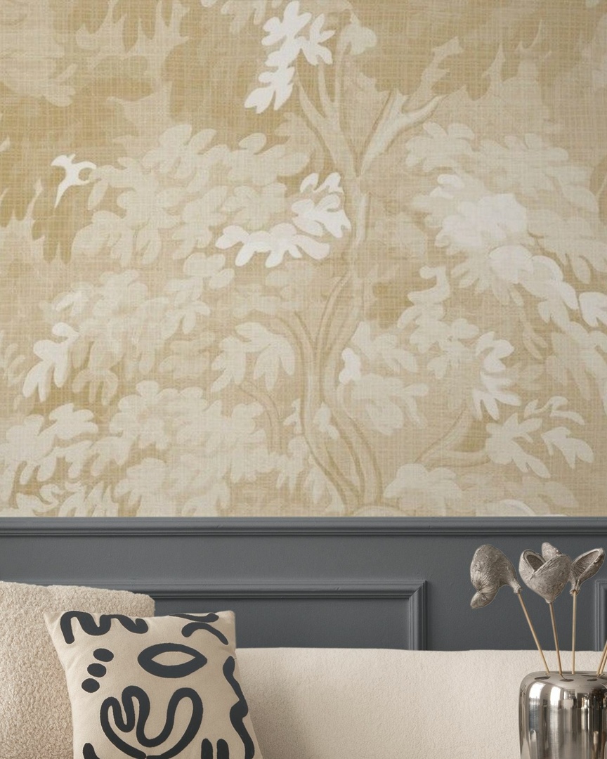 Jaquard - Straw Wallpaper