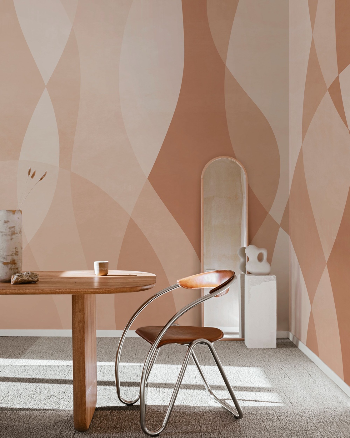 Chiselled Colors - Terracotta Wallpaper