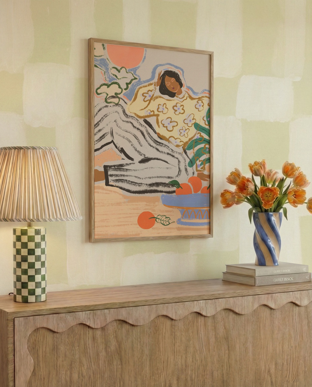 Twillingate Mosaic Cream - Wallpaper