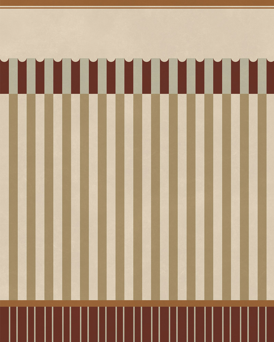 Linear Vertical Stripes - Maroon Brown