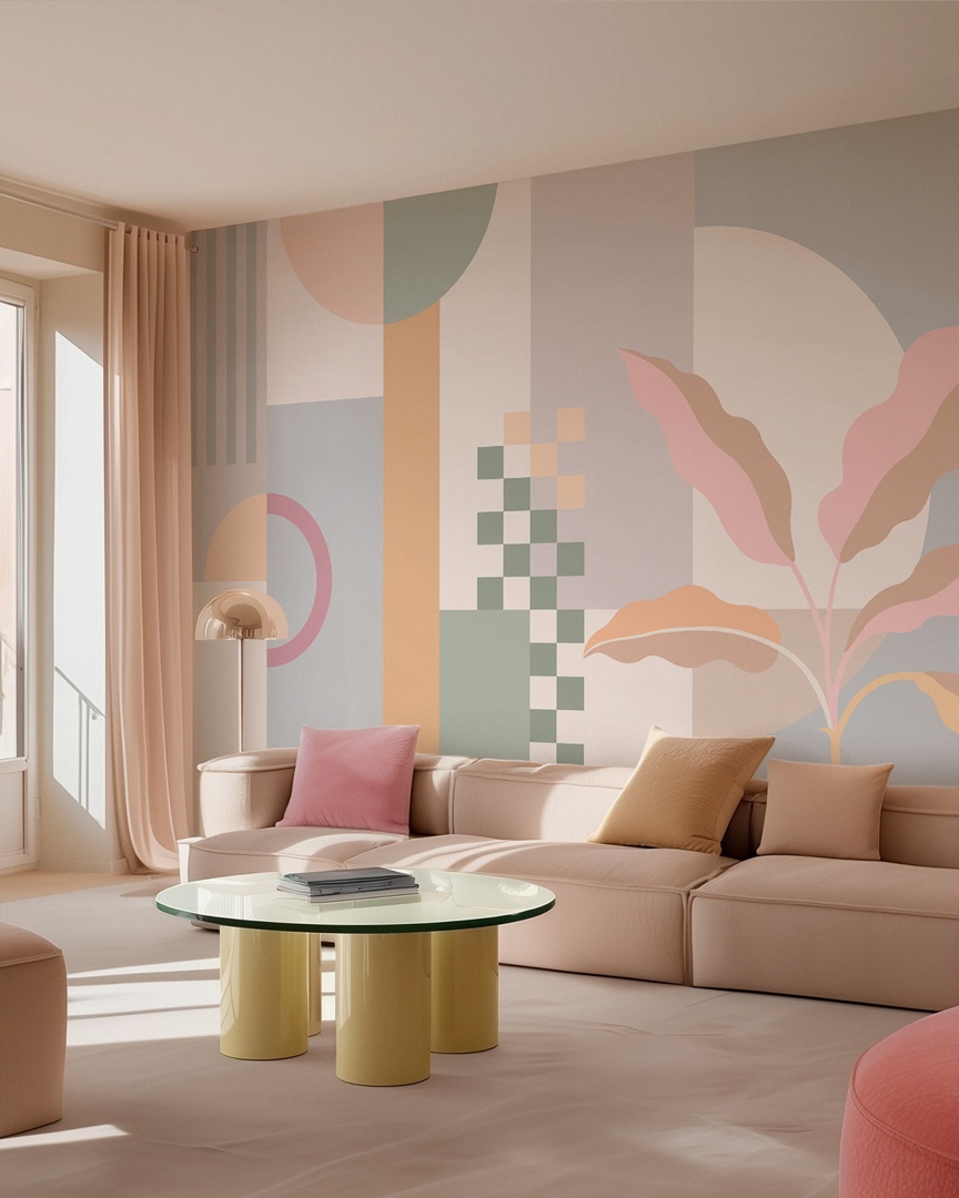 Geometric Garden - Wallpaper