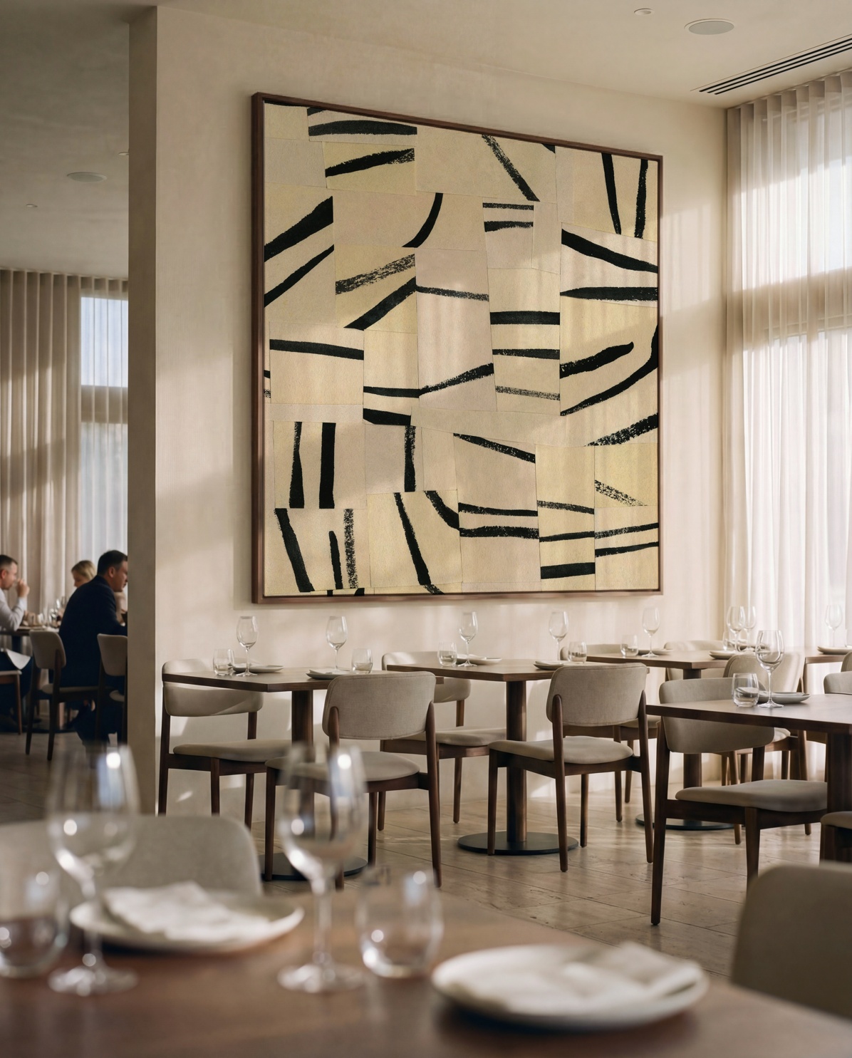 Abstract Grid II  - Wallpaper as XXL Wall art