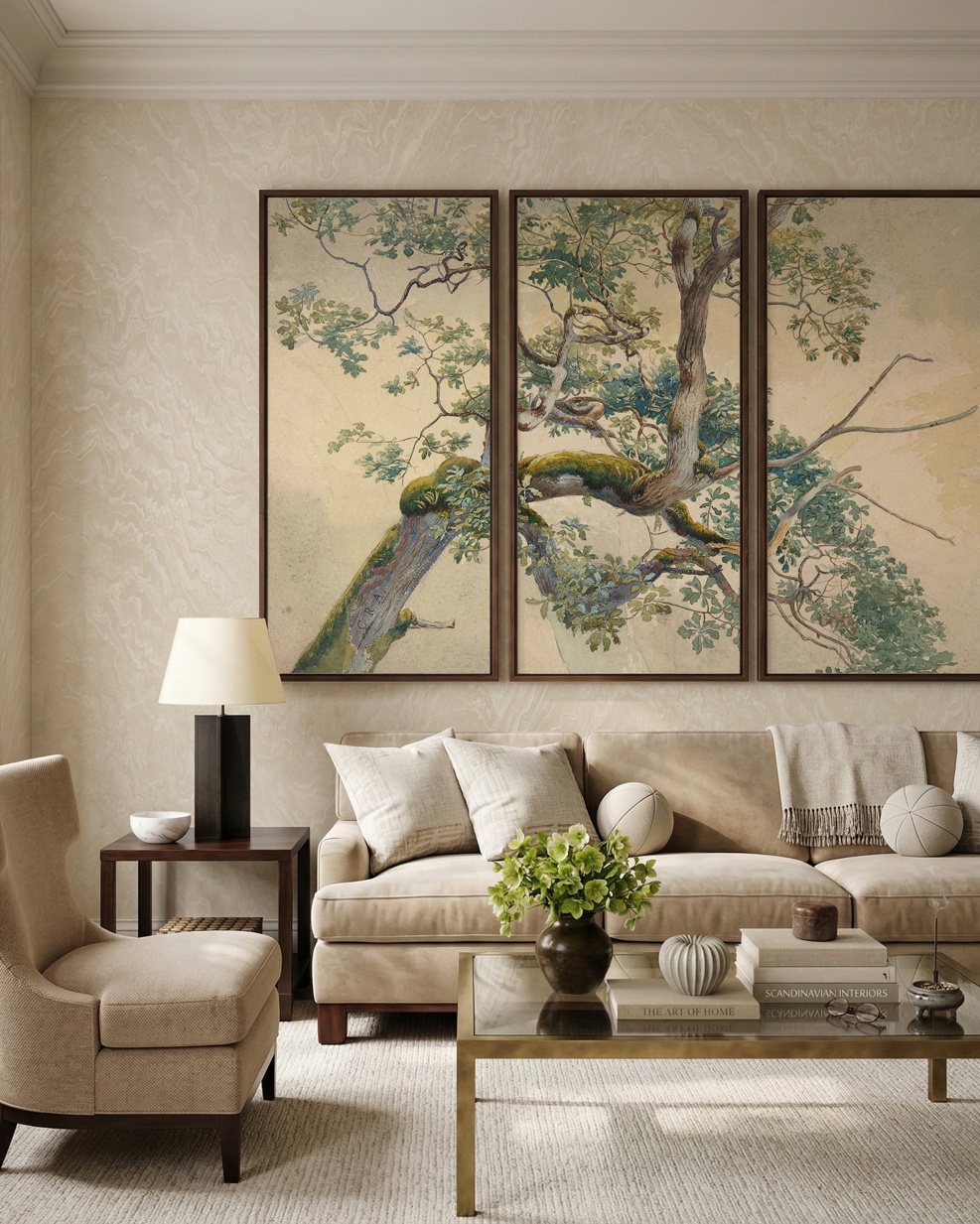 Tree Branch Art - Wallpaper as XXL Wall art