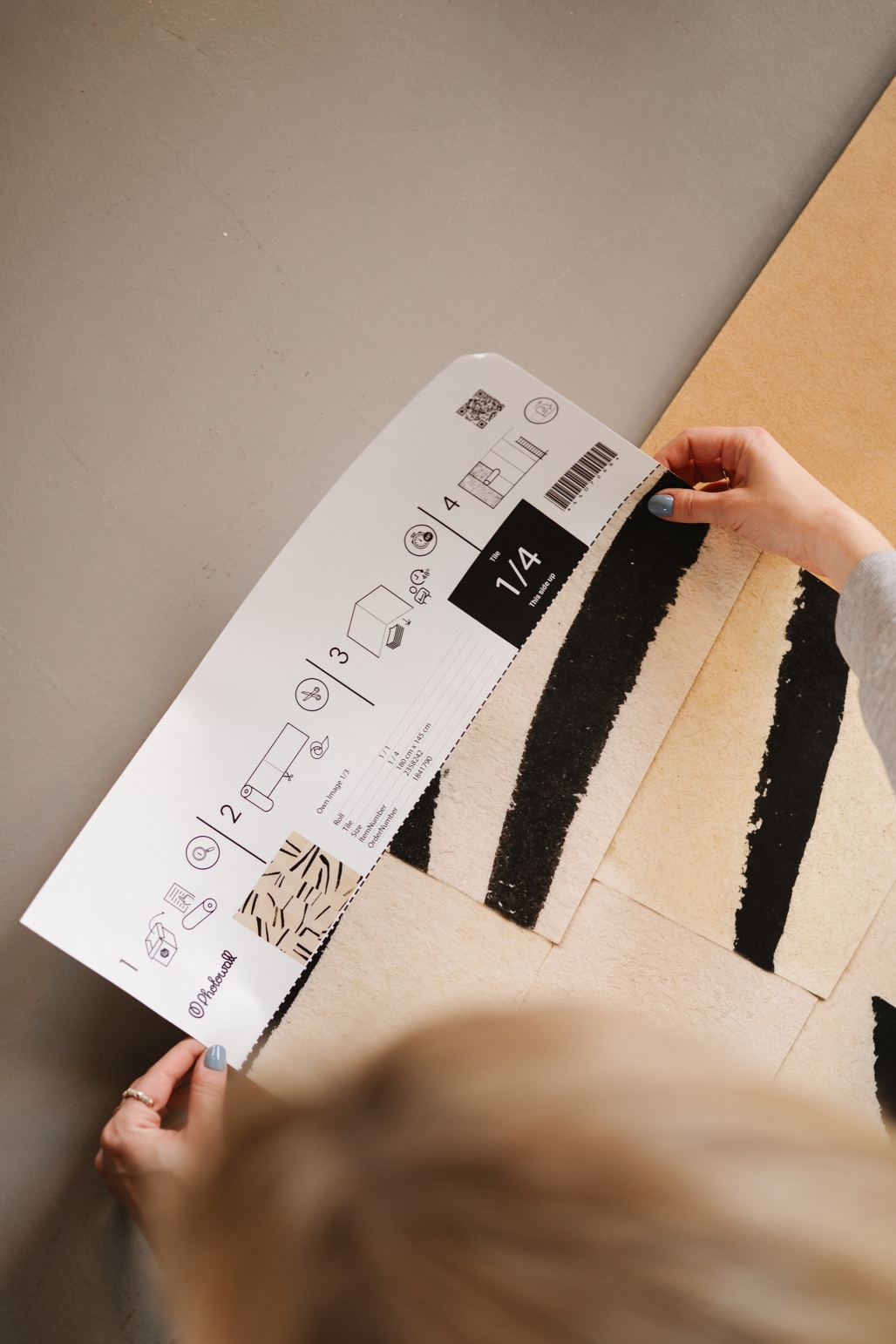 Abstract Grid II - Wallpaper as XXL Wall Art