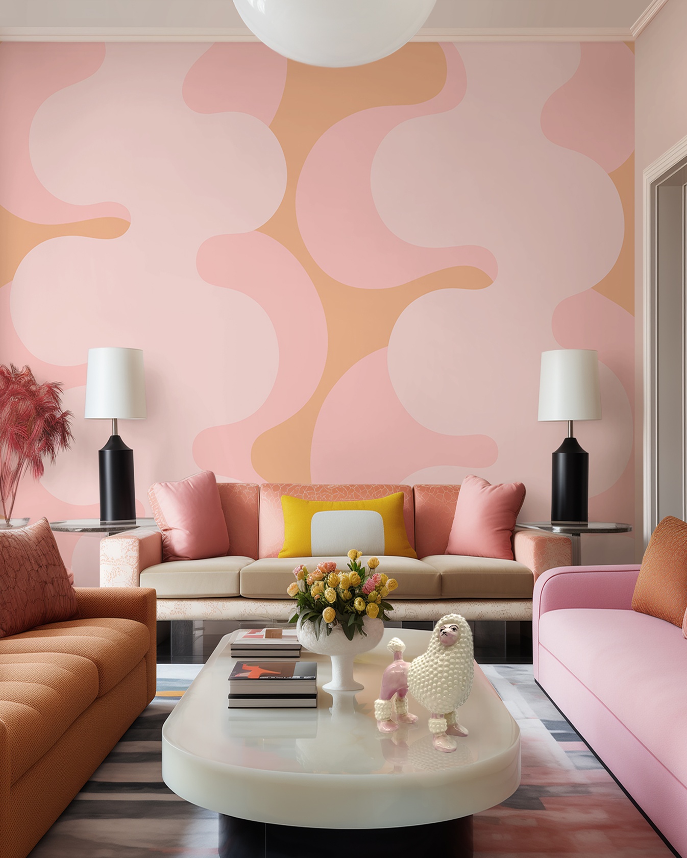 Cheerful Curves - Wallpaper