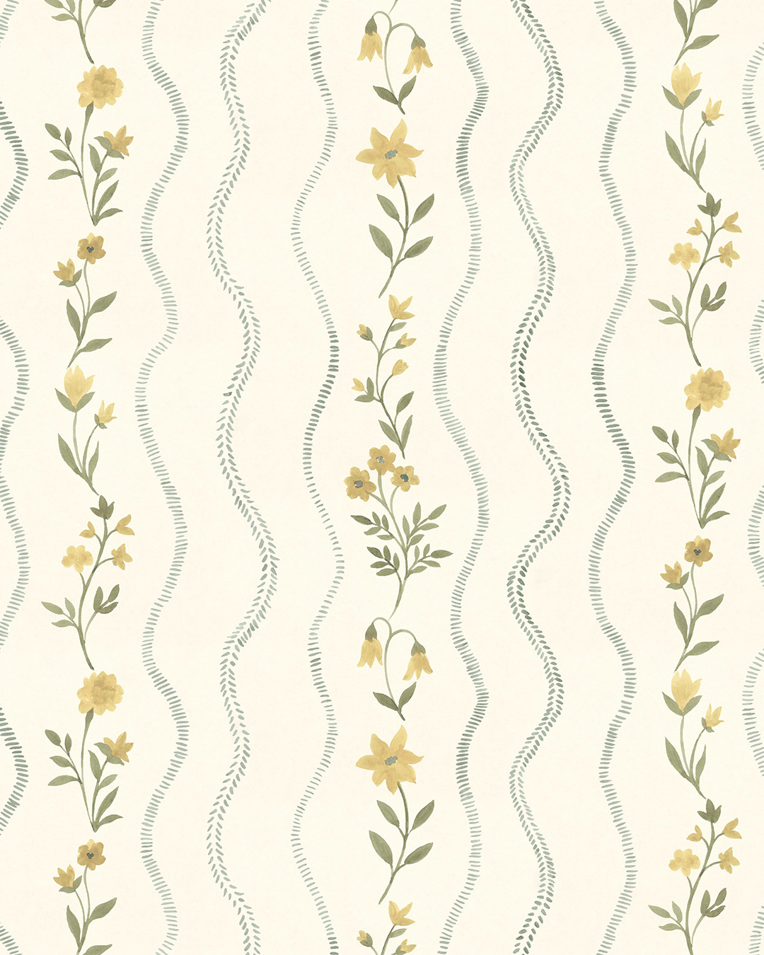 Winding Flora With Vines - Wallpaper