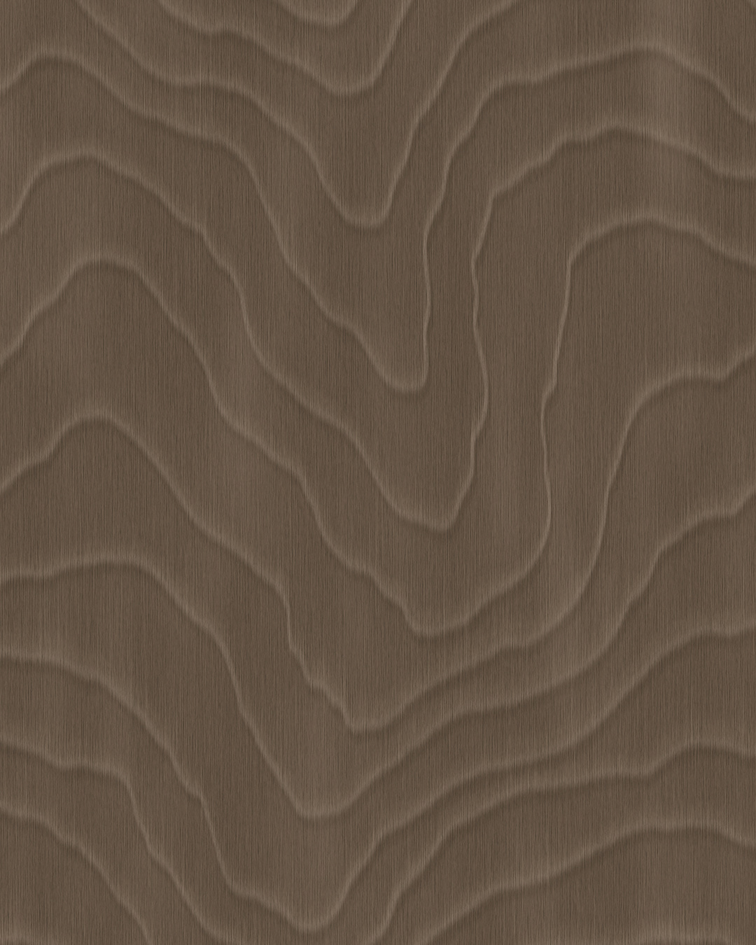 Topographic Woodgrain Dark Brown - Wallpaper