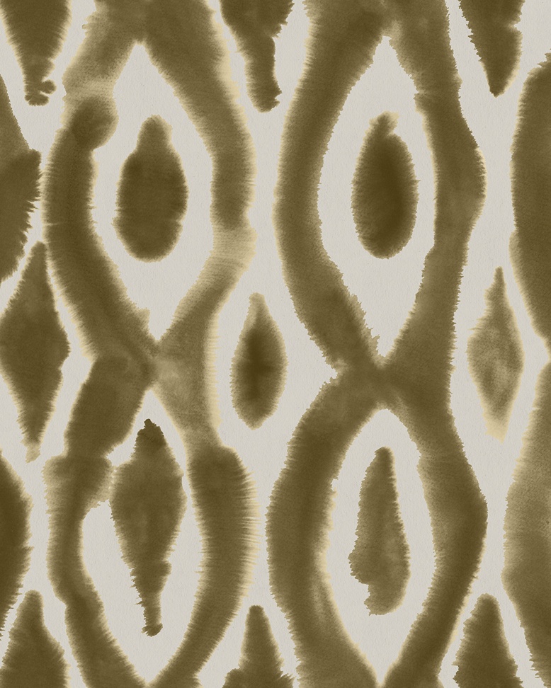 Shibori Ogee Stripe - Wallpaper