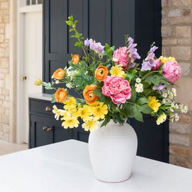 Colourful Faux Peony & Daisy Bouquet