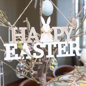 Wooden Happy Easter Hanger