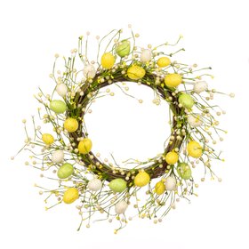 Yellow & Green Easter Egg Wreath