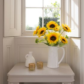 Artificial Sunflowers in Large Jug - Artificial Flowers