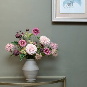 Faux Flowers Petals on the Moor Arrangement