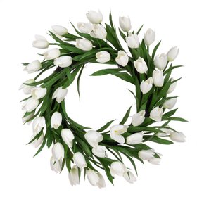 Faux Tulip Wreath