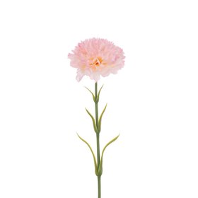 3 Faux Carnation Stems Light Pink