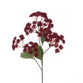 Faux Rice Flower Burgundy