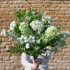 Luxury Faux Hydrangea & Foliage Bouquet