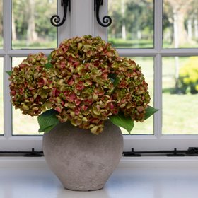 3 Faux Mini Hydrangea Light Pink