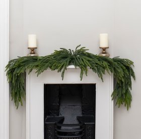 Waxed Pine Swag Garland