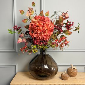 Autumn Birch & Chinese Lantern Bouquet