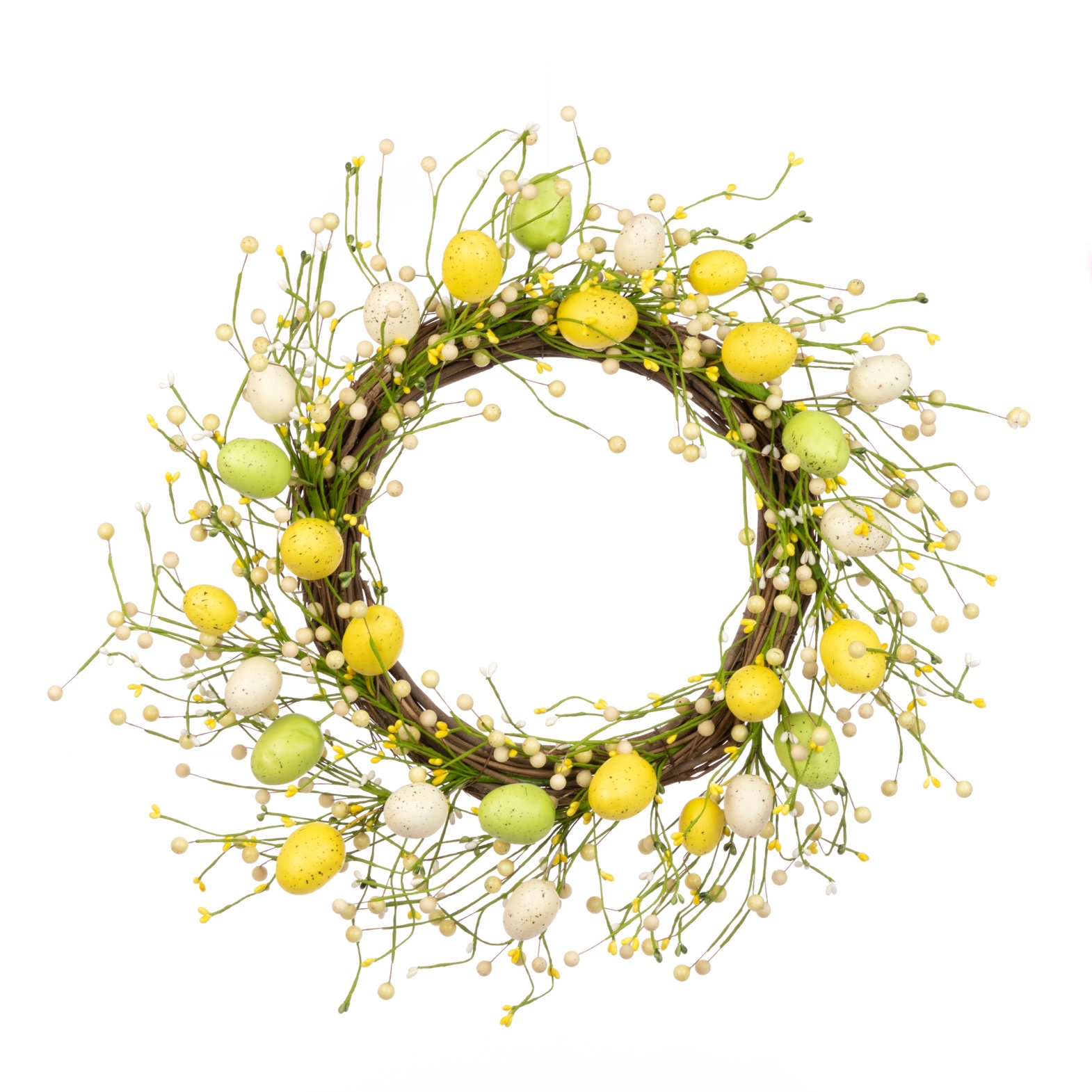 Yellow & Green Easter Egg Wreath