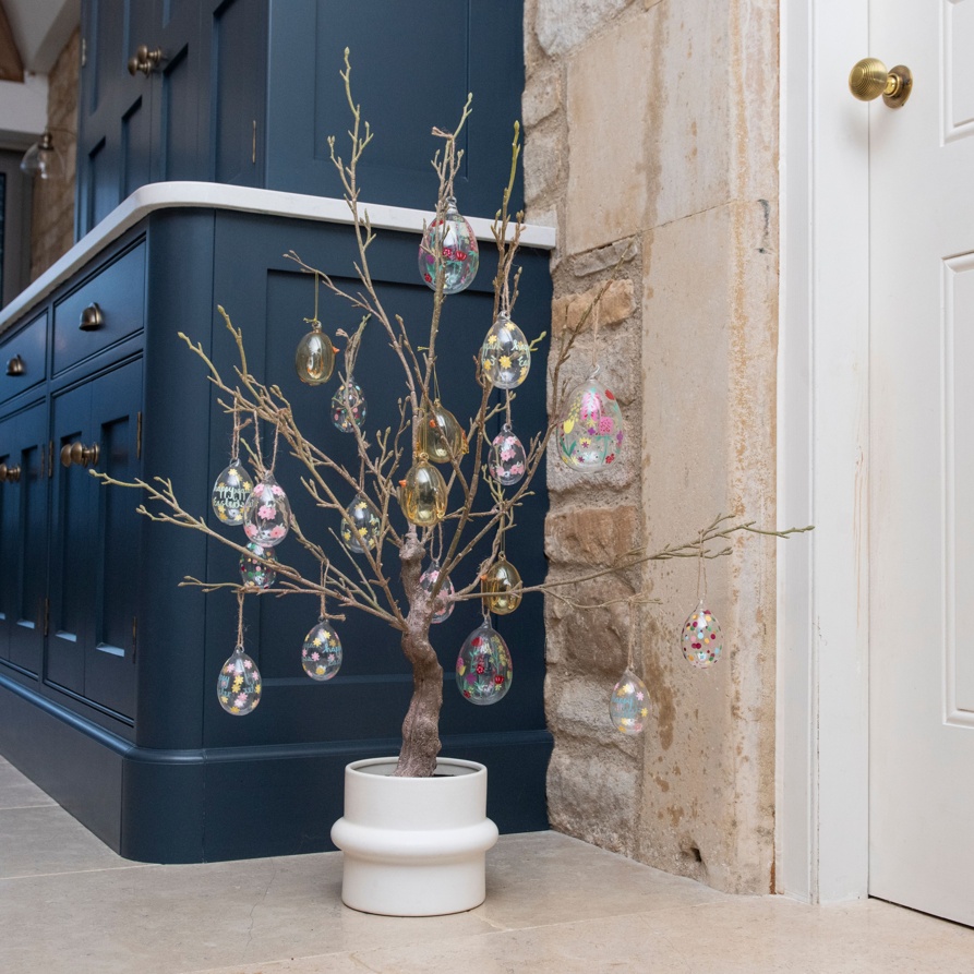 Faux Twig Tree In Pot for Hanging Decorations