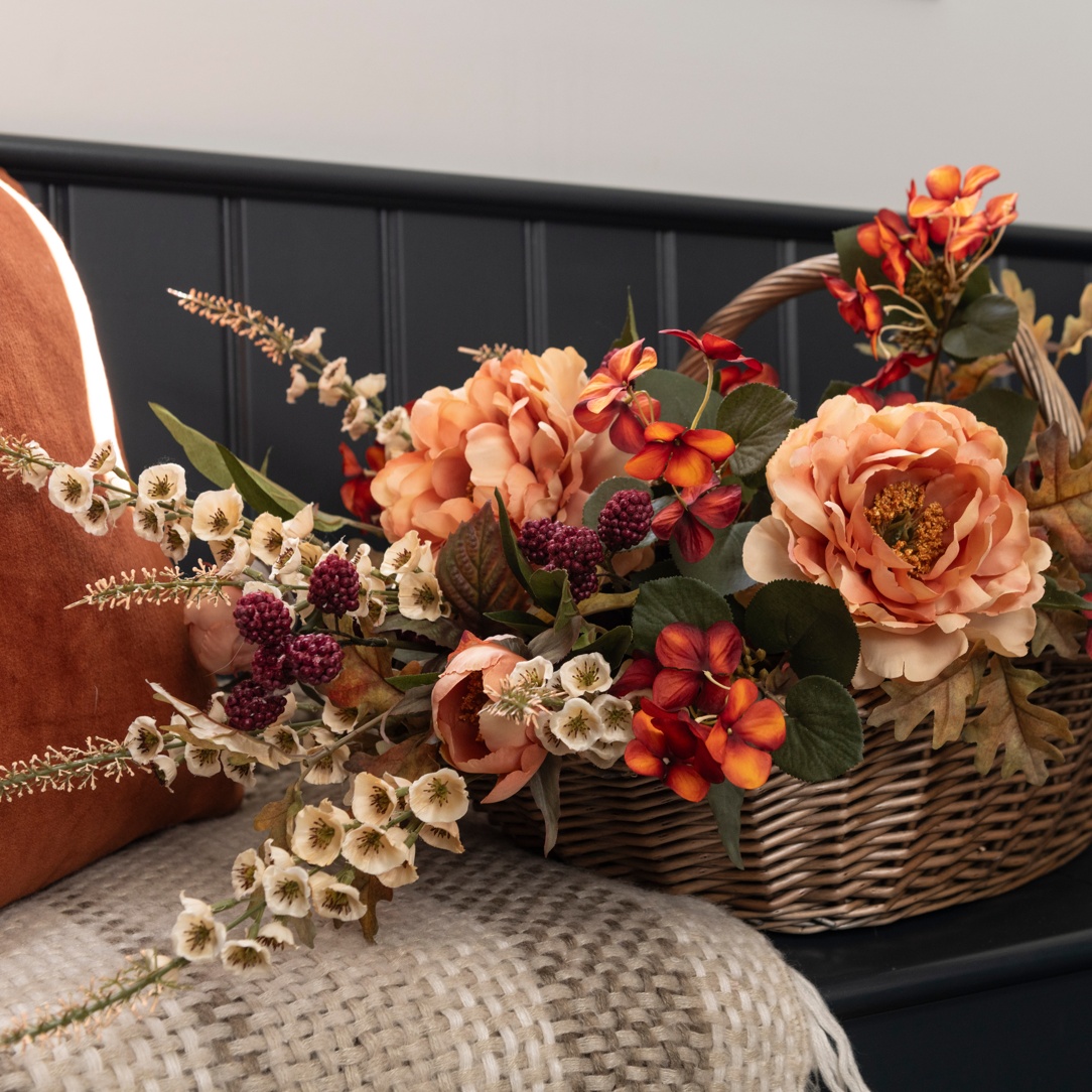 Decorate for Autumn with a mix of Artificial Flower Stems