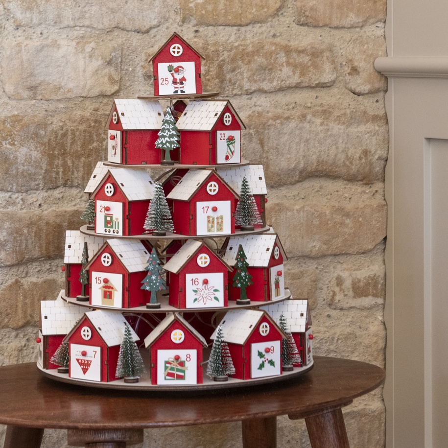 Light Up Wooden Advent Calendar