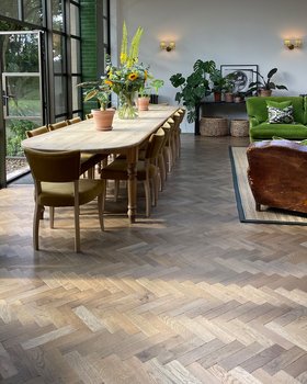 Broadleaf Worn Oak Vintage Parquet Flooring