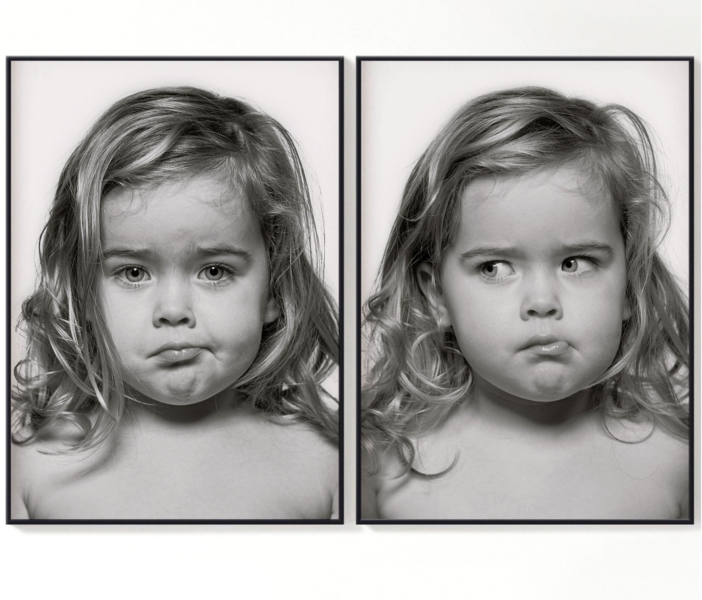 The Mooch, bespoke two portrait commission of a three-year-old