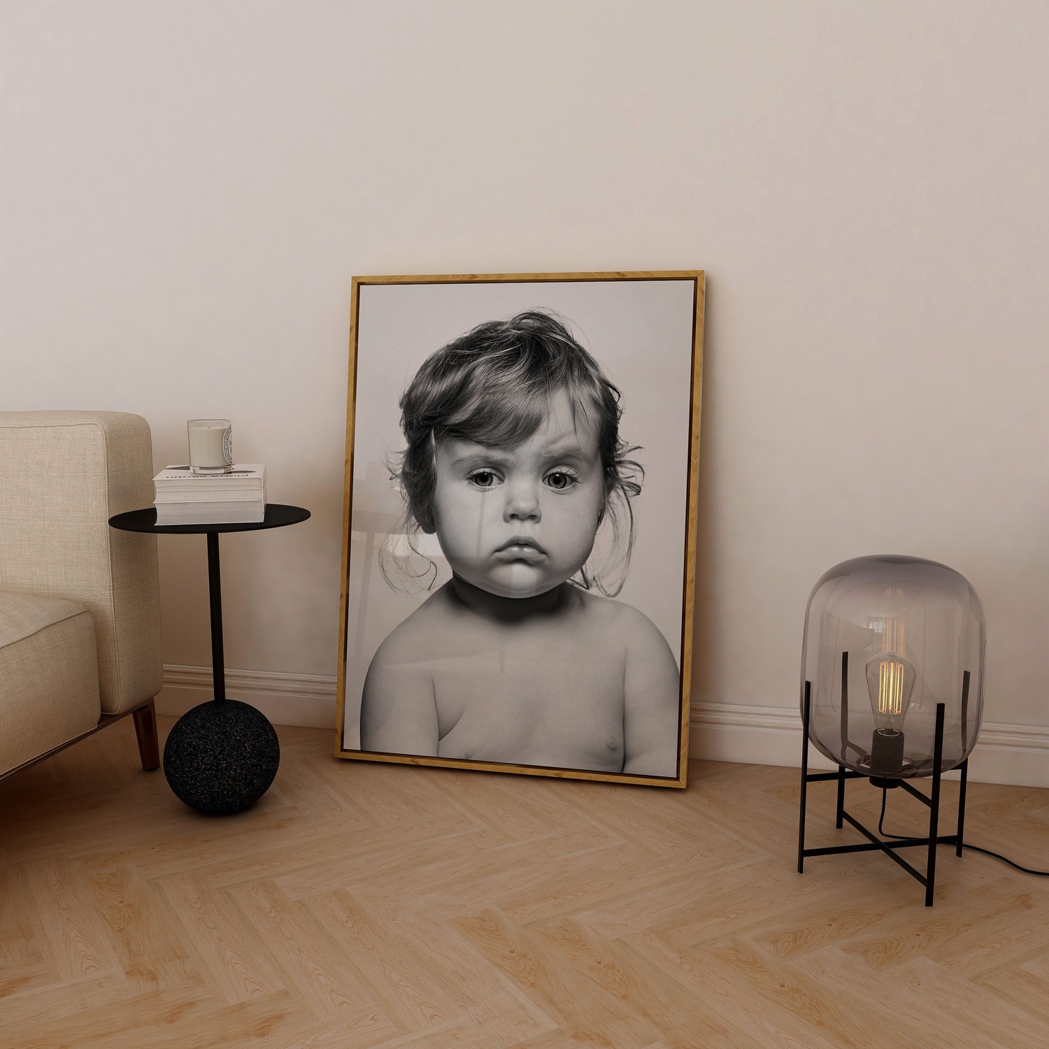 The Mooch, bespoke portrait commission of a one-year-old