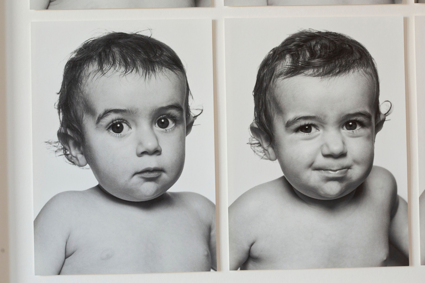 One-year-old portraits close up