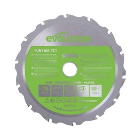 Evolution 185mm Multi-Material Cutting 16T Circular Saw Blade