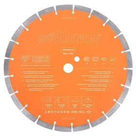 Evolution 300mm Premium Diamond Disc Cutter Blade, 22.2mm Bore