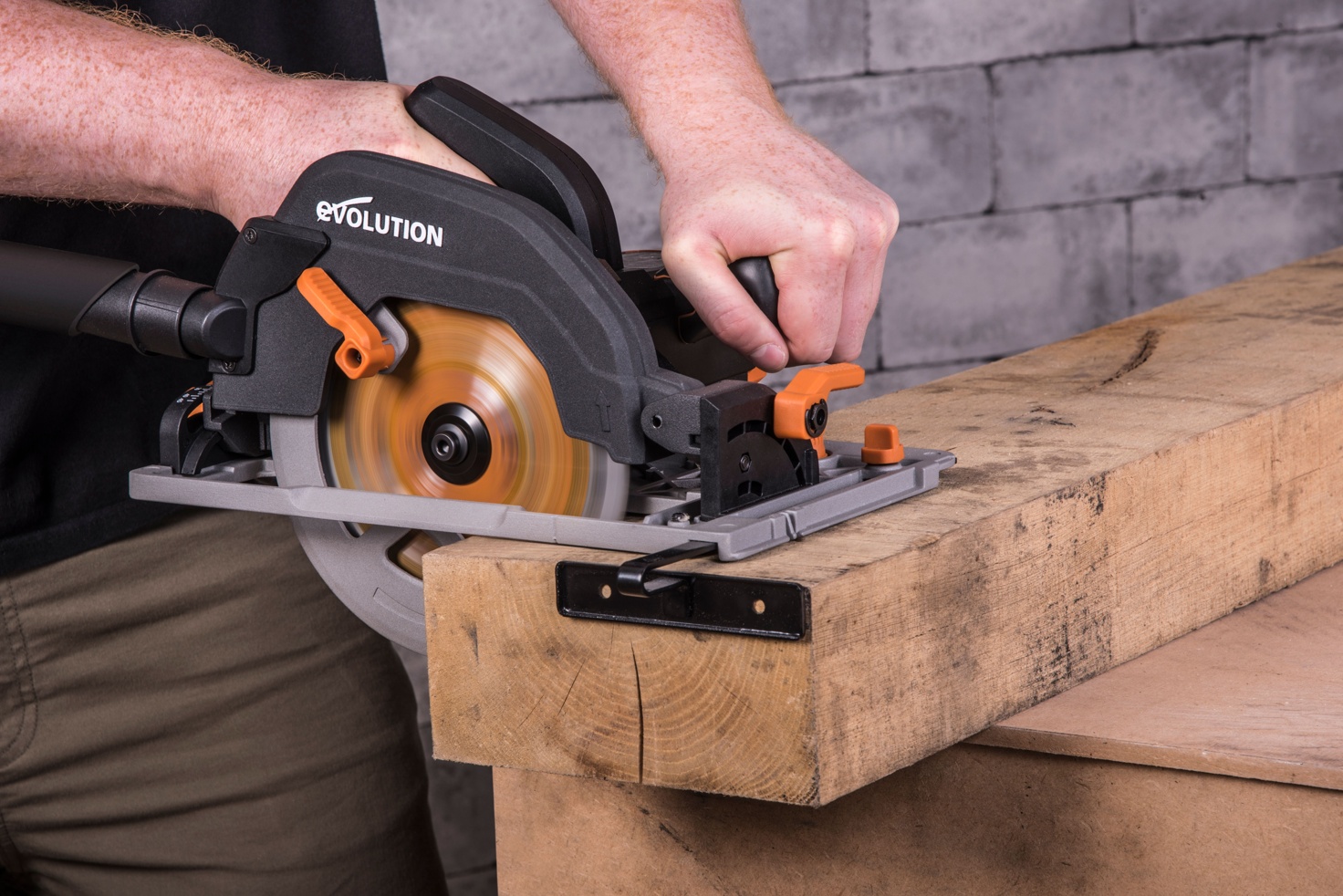 Evolution R185CCSX+ 185mm Circular Saw with TCT Multi-Material Cutting Blade