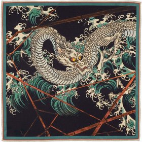 A White Dragon Ascends Pocket Square