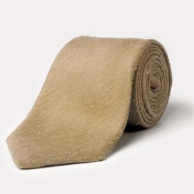 Bronze Shantung Silk Tie