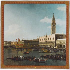 Venice, The Basin of San Marco on Ascension Day Pocket Square