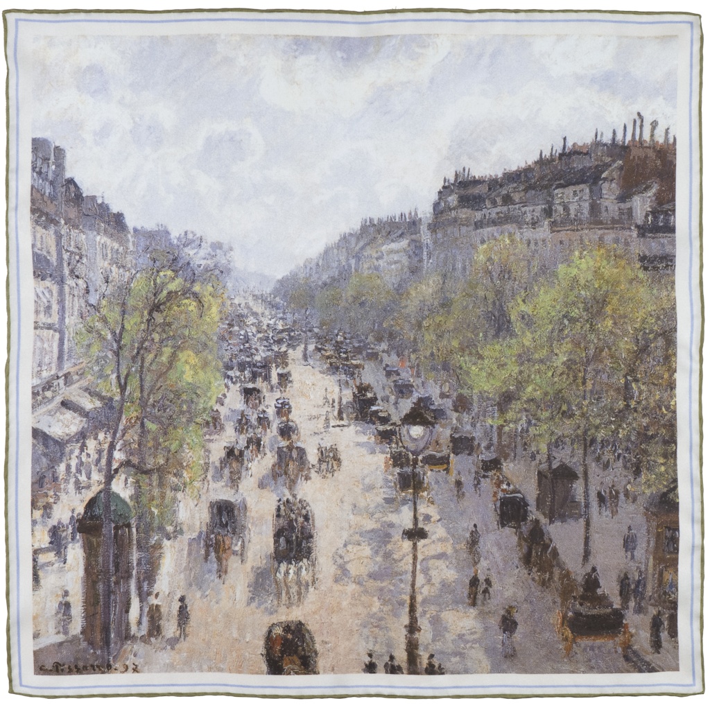 The Boulevard Montmartre in Spring Pocket Square